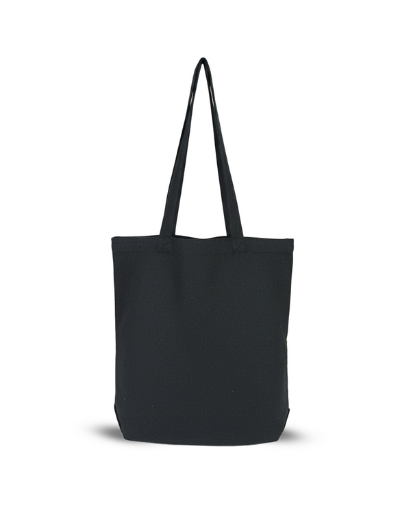Yukti Black Canvas Tote Bag for Women & Men | Office, College & Everyday Use Tote bag | With & Without Zipper Options